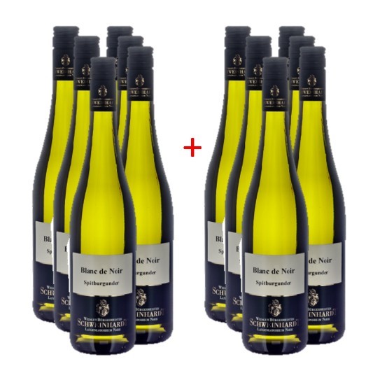 Bild von 6+6 Genussaktion – für unseren 2023 Blanc de NOIR v. Spätburgunder, trocken => nur noch 12 Fl. 